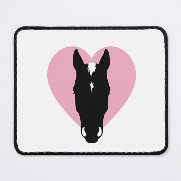 Item preview, Minimalist Horse Heart Silhouette | Irregular Star Marking | Equestrian Line Art designed and sold by RealEqEdit.