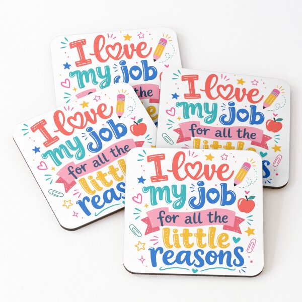 Item preview, I Love My Job for All the Little Reasons Preschool Teacher designed and sold by PalleteCreation.