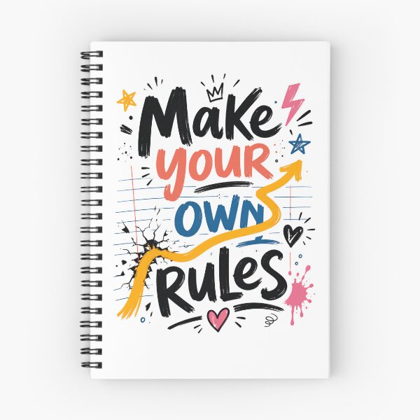 Item preview, Make Your Own Rules Motivational Quote designed and sold by SurrealSproutz.