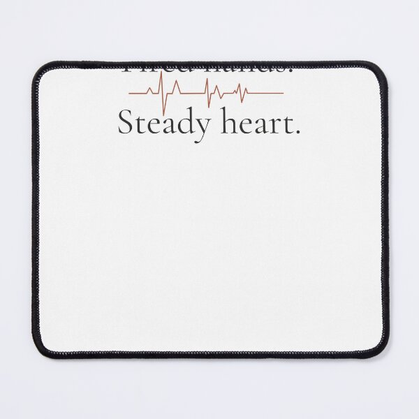 Item preview, Tired Hands Steady Heart - Minimalist Strength Quote Shirt designed and sold by DaysLoading.