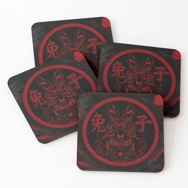 Item preview, Guardian Rabbit Spirit: Crimson Moon of the East designed and sold by Fei Long Design Hub.