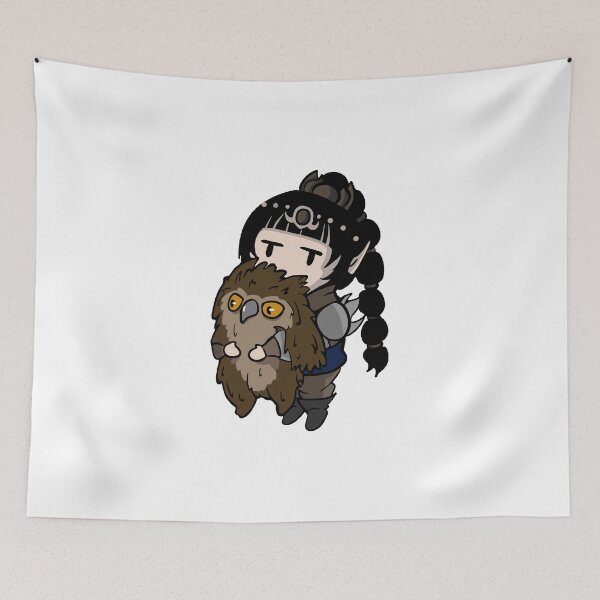 Item preview, Shadowheart Holding a Baby Owlbear Wholesome Baldur's Gate 3 Art designed and sold by GeekMix.