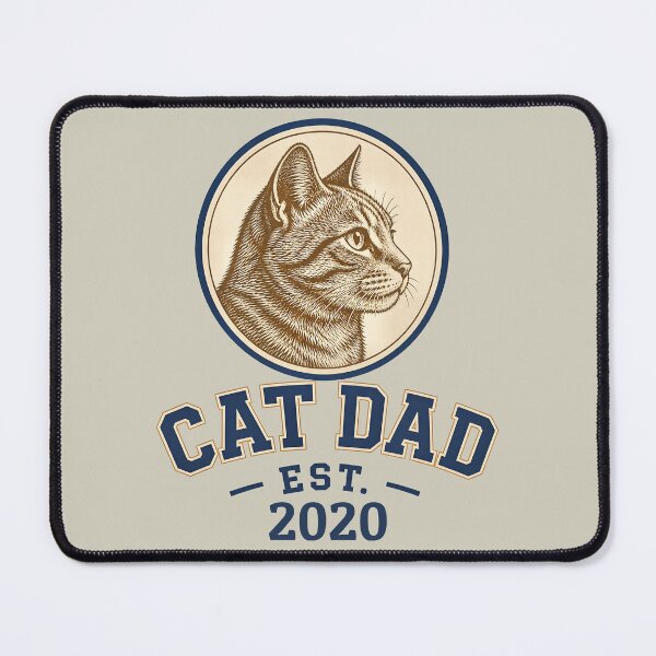Item preview, Cat Dad Est. 2020 Vintage Varsity T-Shirt, Cat Lover Gift, Retro Collegiate Style Pet Parent Tee, Cat Owner Shirt designed and sold by Dbm Teeverse.