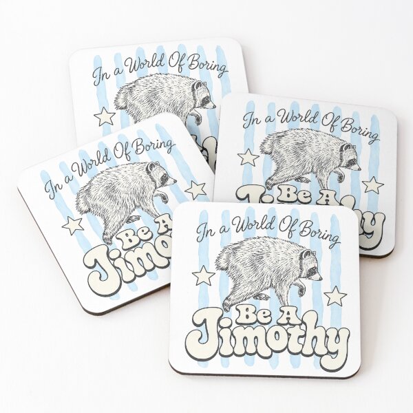 Item preview, Be a Jimothy Raccoon Shirt | In a World of Boring Be a Jimothy | Funny Raccoon Lover Gift | Cute Woodland Animal Vintage Retro Design designed and sold by TheArtisticPres.