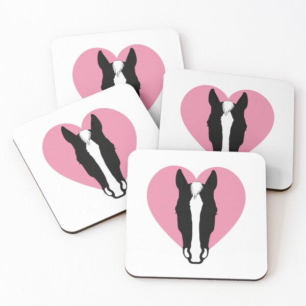 Item preview, Minimalist Horse Heart Silhouette | Blaze Marking | Equestrian Line Art designed and sold by RealEqEdit.