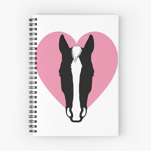 Item preview, Minimalist Horse Heart Silhouette | Blaze Marking | Equestrian Line Art designed and sold by RealEqEdit.