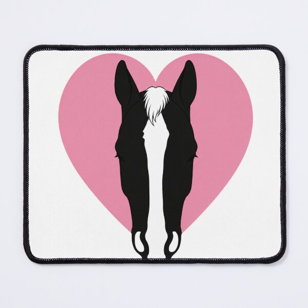 Item preview, Minimalist Horse Heart Silhouette | Blaze Marking | Equestrian Line Art designed and sold by RealEqEdit.