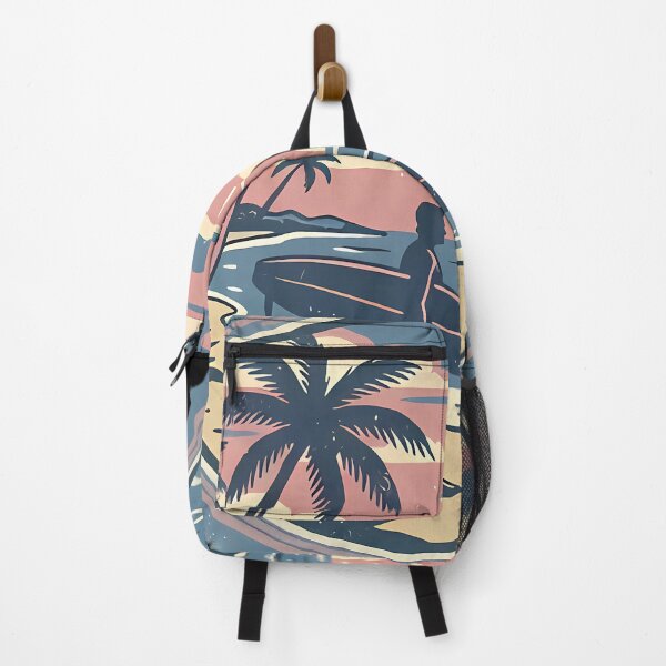 Item preview, Surfer Walking Beach At Sunset designed and sold by Linework Studio.