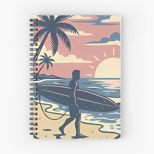 Item preview, Surfer Walking Beach At Sunset designed and sold by Linework Studio.