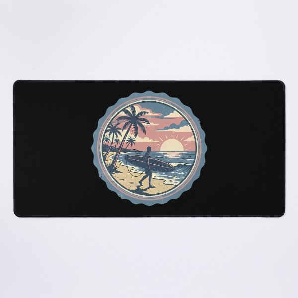 Item preview, Surfer Walking Beach At Sunset designed and sold by Linework Studio.