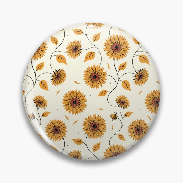 Item preview, Bold Sunflower Botanical Vine Pattern designed and sold by NuvoraNest.