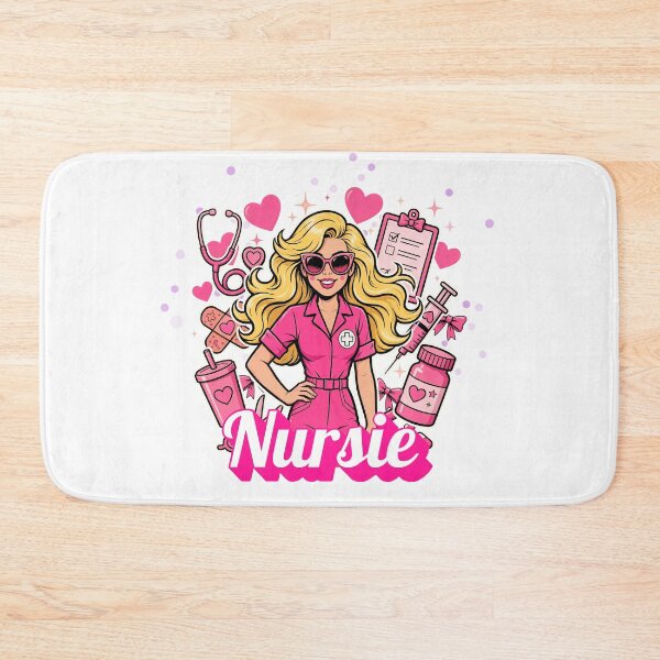 Item preview, Nursie Barbiecore Nurse Pink Doll Nurse Retro Pink Glam Coquette Aesthetic designed and sold by Neurospicy Trolls.