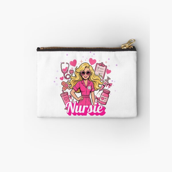 Item preview, Nursie Barbiecore Nurse Pink Doll Nurse Retro Pink Glam Coquette Aesthetic designed and sold by Neurospicy Trolls.