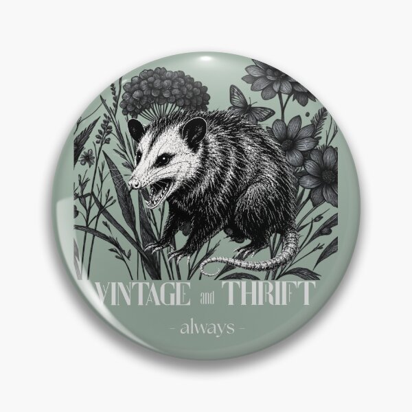 Item preview, Vintage and Thrift Always Opossum WildflowersDesign designed and sold by Oddlycuteart .