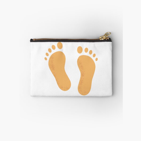 Item preview, Sandy Beach Barefoot Human Footprints Illustration designed and sold by BetweenForms.