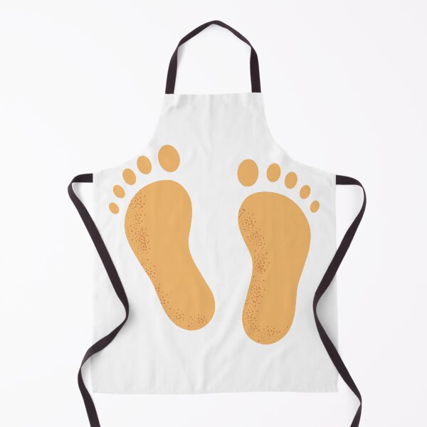 Item preview, Sandy Beach Barefoot Human Footprints Illustration designed and sold by BetweenForms.