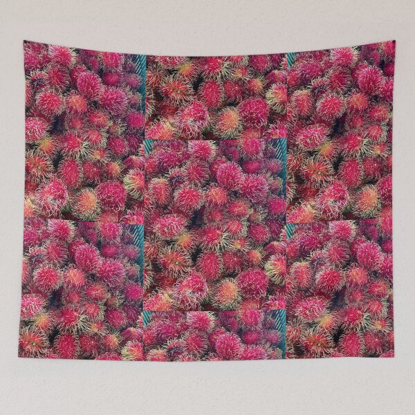 Item preview, Vibrant Rambutan Fruit Close-Up designed and sold by TrisaThyme.