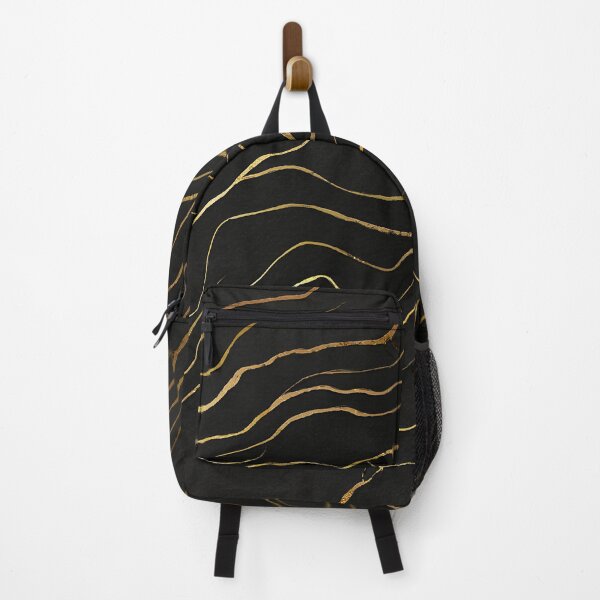 Item preview, Black And Gold Abstract Marble Waves designed and sold by DukeNiko.
