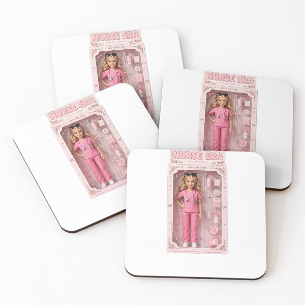 Item preview, Nurse Era Collector Edition Doll Barbiecore Pink Scrubs Nurse Gift designed and sold by Neurospicy Trolls.