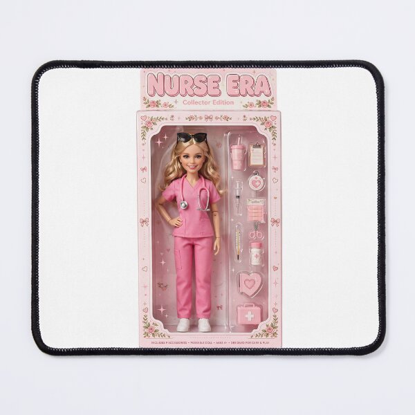 Item preview, Nurse Era Collector Edition Doll Barbiecore Pink Scrubs Nurse Gift designed and sold by Neurospicy Trolls.