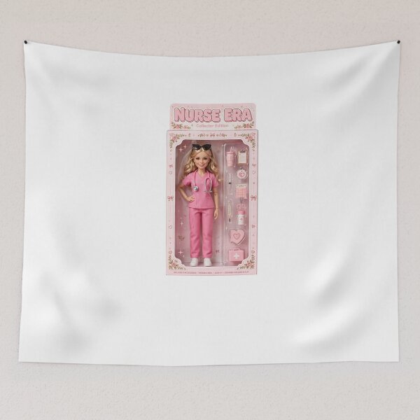 Item preview, Nurse Era Collector Edition Doll Barbiecore Pink Scrubs Nurse Gift designed and sold by Neurospicy Trolls.