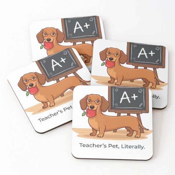 Item preview, Dachshund Teacher Gift A Plus Classroom Design designed and sold by jgoteiner.