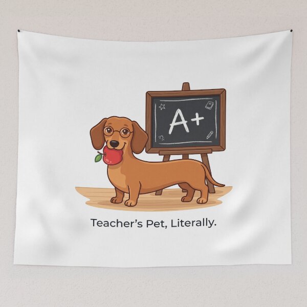 Item preview, Dachshund Teacher Gift A Plus Classroom Design designed and sold by jgoteiner.