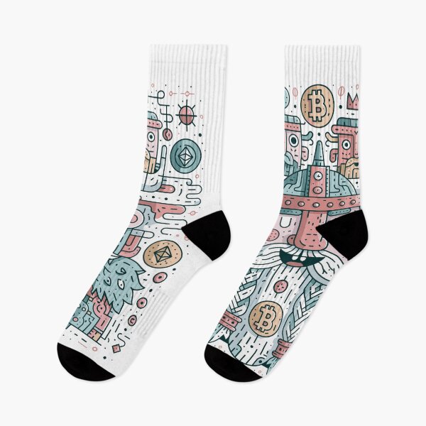 Item preview, Crypto Viking Totem — Bitcoin and Ethereum Guardians designed and sold by Romgora.