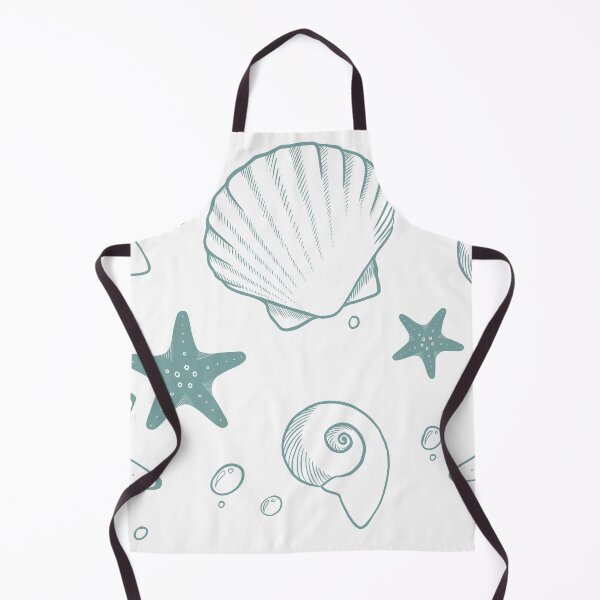 Item preview, Coastal Seashell Sketch Pattern designed and sold by The Blue Crane Co..
