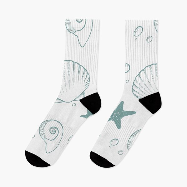 Item preview, Coastal Seashell Sketch Pattern designed and sold by The Blue Crane Co..