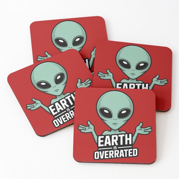 Item preview, ALIEN - EARTH IS OVERRATED designed and sold by 123ks.