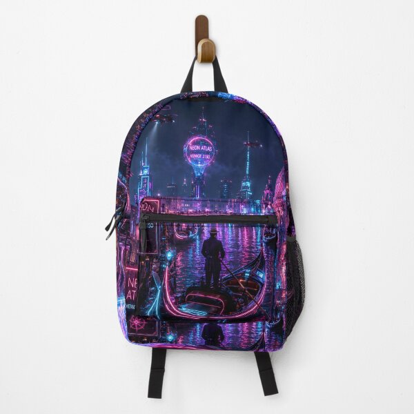 Item preview, Venice 2150 Cyberpunk Art | Neon Atlas Futuristic Venice Collection designed and sold by NSAstore.
