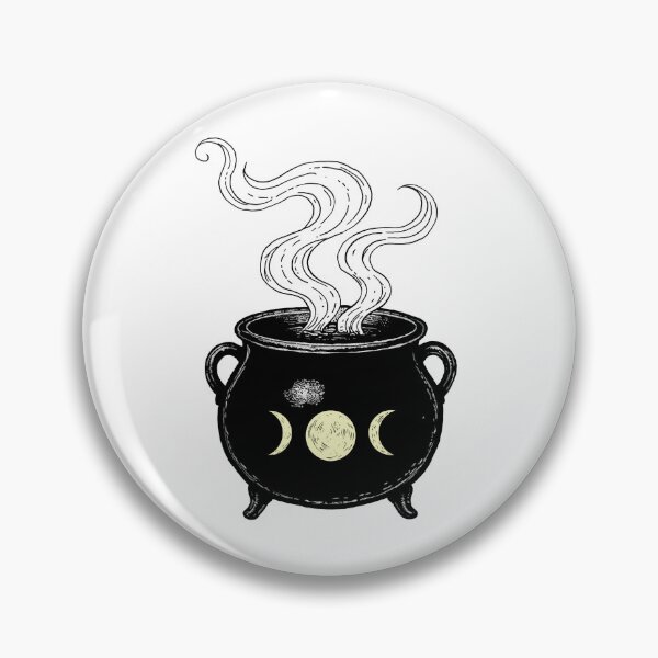 Item preview, Moonlit Witch Cauldron | Magical Potion Illustration  designed and sold by Marianarcezar.