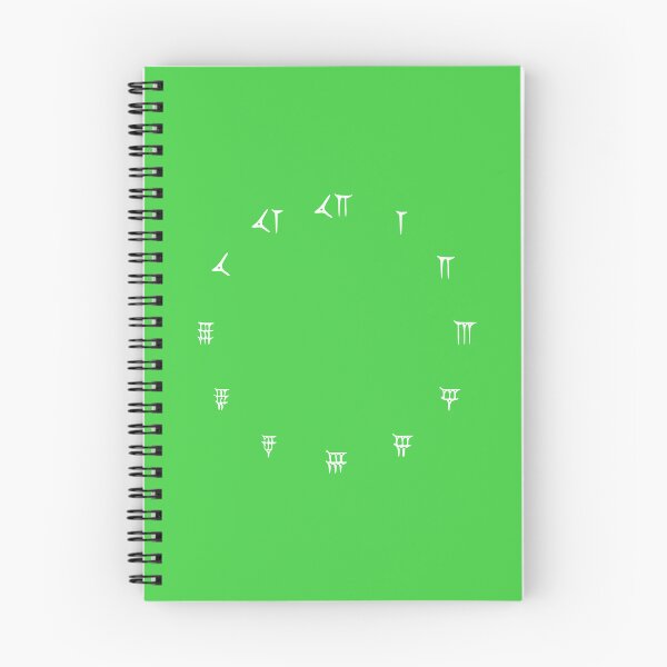 Artikelvorschau, Babylonische Ziffern (weiß horizontal - auch in anderen Designs erhältlich) entworfen und verkauft von MarkArtDesignUK.