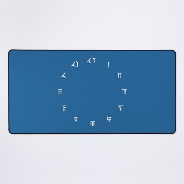 Item preview, Babylonian Numerals (white horizontal - available in other designs) designed and sold by MarkArtDesignUK.