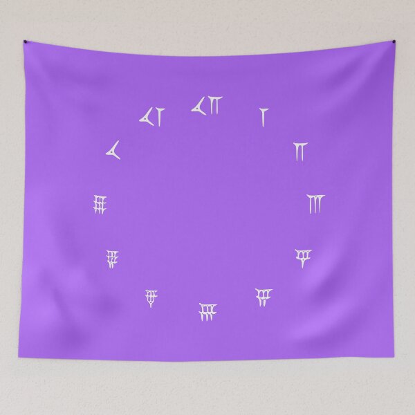 Item preview, Babylonian Numerals (white horizontal - available in other designs) designed and sold by MarkArtDesignUK.