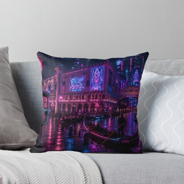 Item preview, Arte ciberpunk de Venecia 2150 | Colección futurista de Venecia Neon Atlas designed and sold by NSAstore.