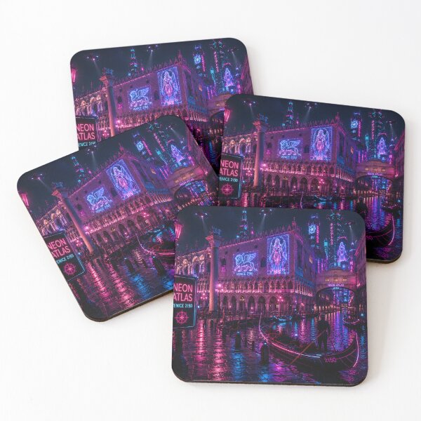 Item preview,  Venice 2150 Cyberpunk Art | Neon Atlas Futuristic Venice Collection designed and sold by NSAstore.