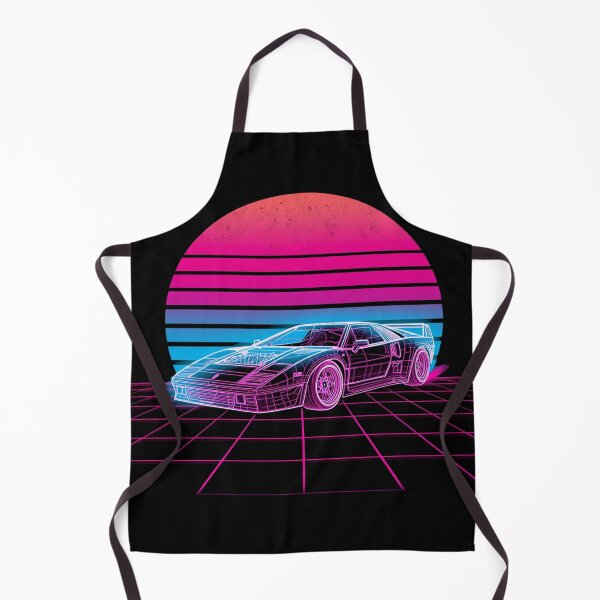 Item preview, Retro Synthwave Sports Car 80s Neon Sunset Vintage Art designed and sold by Larams Studio.
