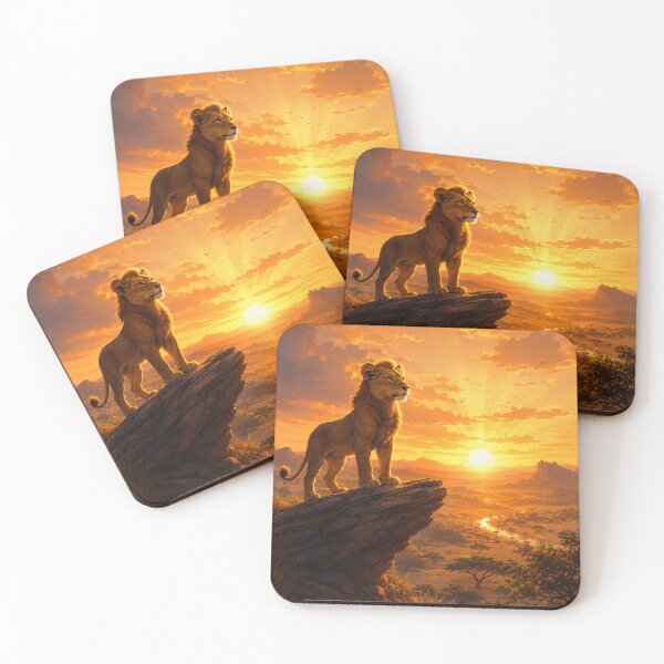Item preview, Young Lion at African Sunrise designed and sold by MIAMwits.