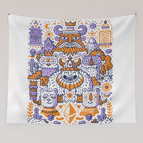 Item preview, Viking Oracle Totem — Psychedelic Northern Shaman designed and sold by Romgora.