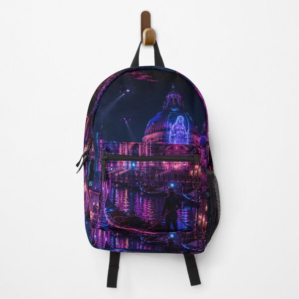 Item preview, Venice 2150 Cyberpunk Art | Neon Atlas Futuristic Venice Collection designed and sold by NSAstore.