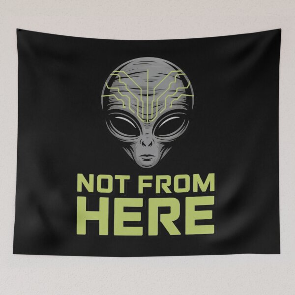 Item preview, ALIEN - NOT FROM HERE  designed and sold by 123ks.