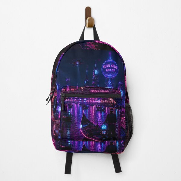 Item preview, Venice 2150 Cyberpunk Art | Neon Atlas Futuristic Venice Collection designed and sold by NSAstore.