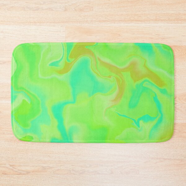 Item preview, Neon Green Fluid Marble Abstract designed and sold by depictgore.