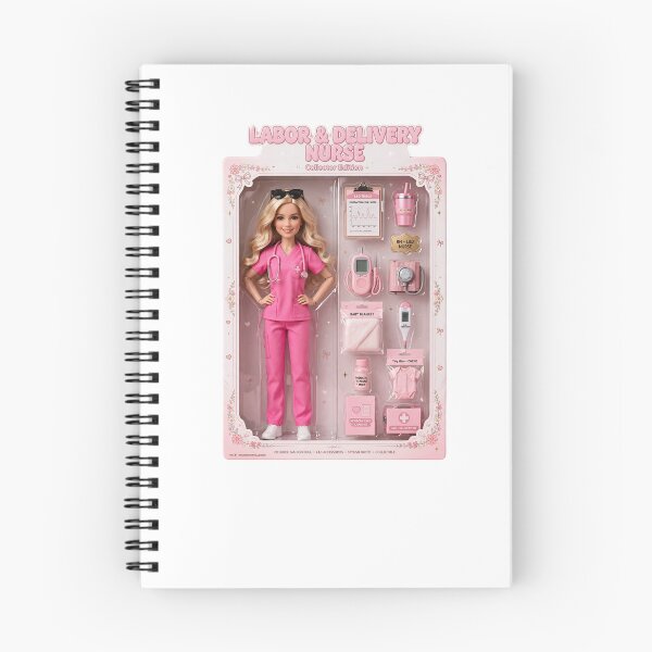 Item preview, Labor and Delivery Nurse Collector Edition Doll Barbiecore Nurse Pink Scrubs Doll in Box designed and sold by Neurospicy Trolls.