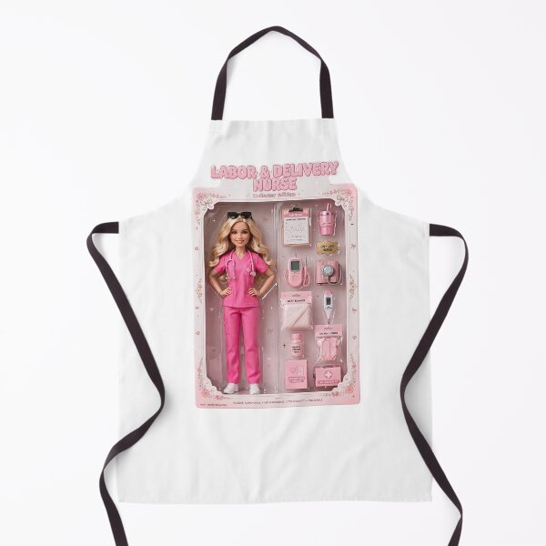 Item preview, Labor and Delivery Nurse Collector Edition Doll Barbiecore Nurse Pink Scrubs Doll in Box designed and sold by Neurospicy Trolls.