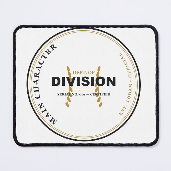 Item preview, Main Character Division Official Seal Parody Design designed and sold by Mega-Shopping.