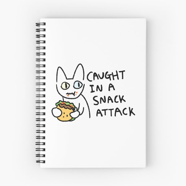 Item preview, Funny Cat Eating Burger Sticker | “Caught in a Snack Attack” | Cute White Cat Meme Art | Foodie Cat Lover Gift designed and sold by lazydayz16.