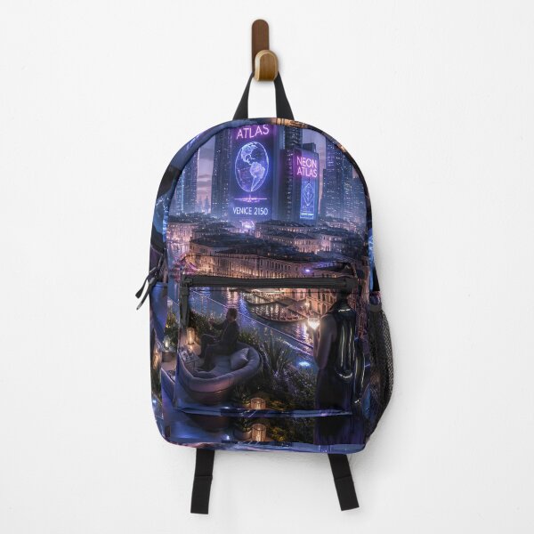 Item preview, Venice 2150 Cyberpunk Art | Neon Atlas Futuristic Venice Collection designed and sold by NSAstore.